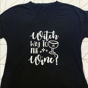 Vinyl Pressed Vneck Tshirt